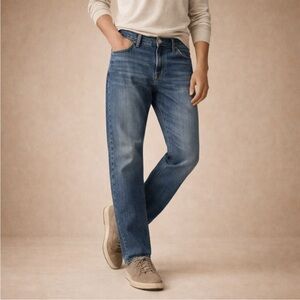 Wrangler Men's Classic Straight Blue Jeans